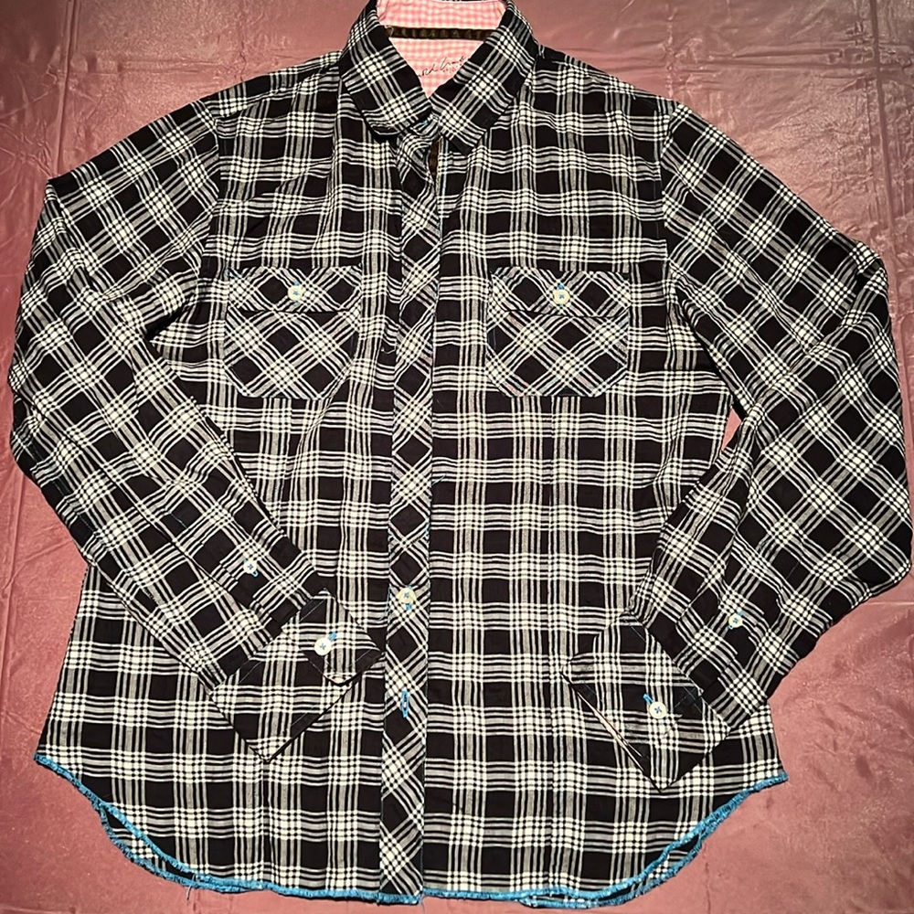 Arnold Zimberg plaid shirt size medium